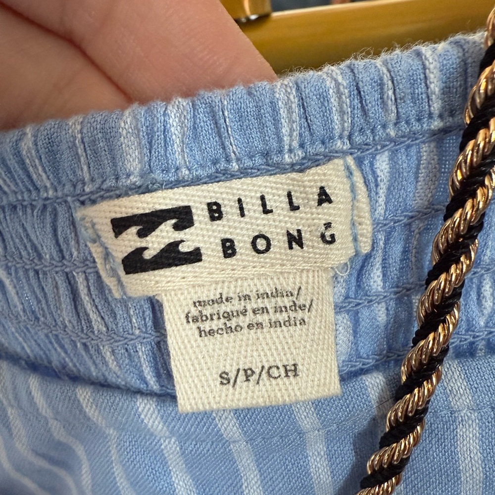 NWT Billabong Blue Striped Women's Dress SZ SP - Picture 6 of 7